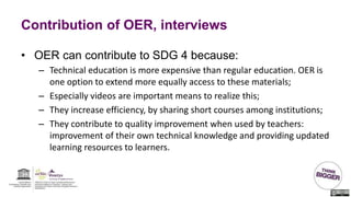 OER in Technical Vocational Education and Training (TVET)