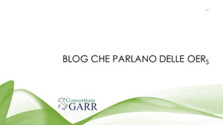 BLOG CHE PARLANO DELLE OERS
#9
 