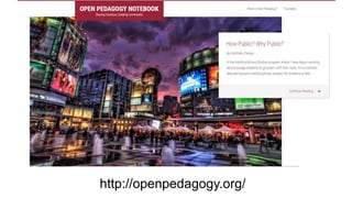 http://openpedagogy.org/
 