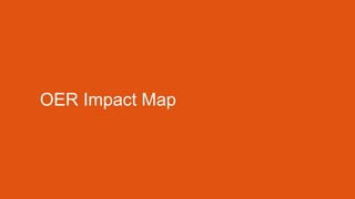 OER Impact Map 
 