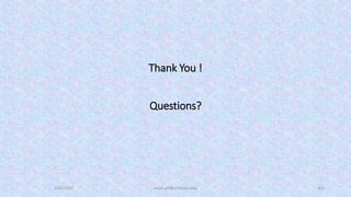 Thank You !
Questions?
5/23/2022 aman.gill@centralia.edu 6/6
 