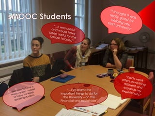 “...I’ve learnt the
important things to do for
the University – on the
Financial and social side”
 