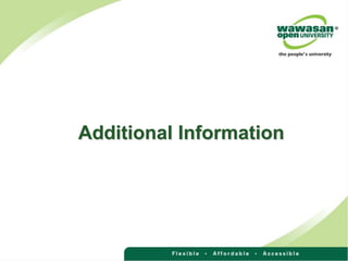 Additional Information
 