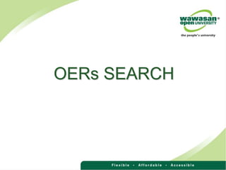OERs SEARCH
 