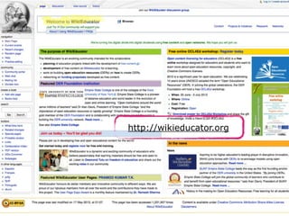 http://openlearn.open.ac.uk/

http://wikieducator.org

 