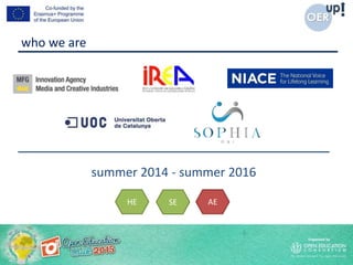 summer 2014 - summer 2016
HE SE AE
who we are
 