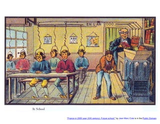 "France in 2000 year (XXI century). Future school." by Jean Marc Cote is in the Public Domain
 