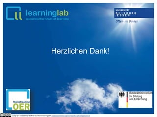 Herzlichen Dank!
cc by sa 4.0 DE Bettina Waffner für MainstreamingOER creativecommons.org/licenses/by-sa/4.0/legalcode.de
 