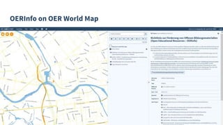 OERInfo on OER World Map
 