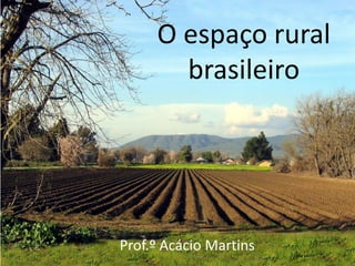 O espaço rural
       brasileiro




Prof.º Acácio Martins
 