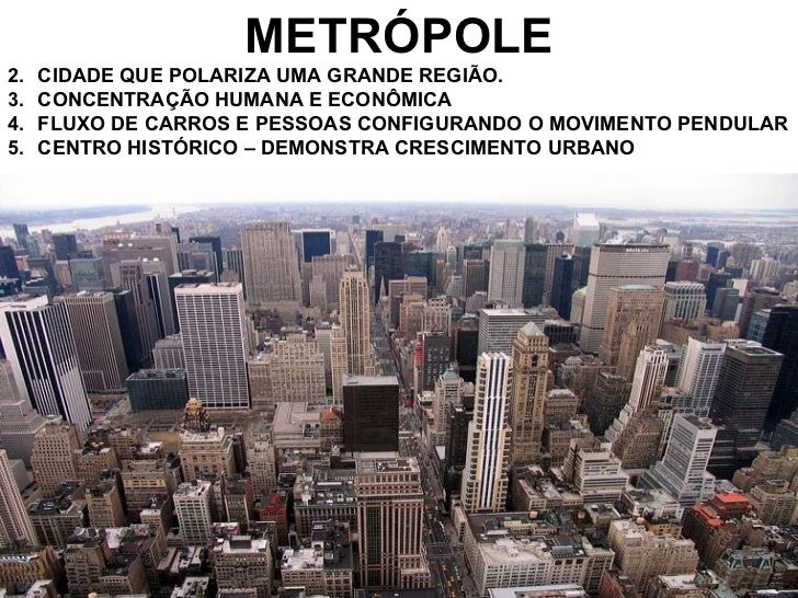 Cidade E Metropole Qual A Diferença Entre Eles