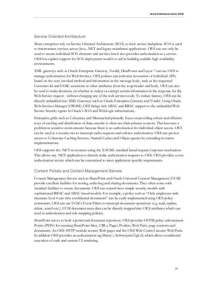 Fine Grained Authorization: Technical Insights for Using Oracle Entitâ€¦