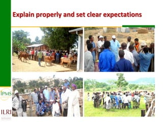 Technological options and approaches to improve supply of desirable animal genetic material for dairy and beef development: IPMS Experience