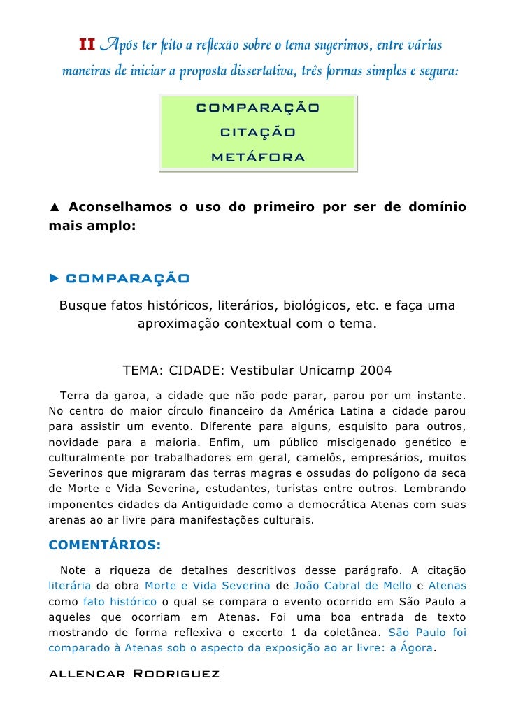 O estudo da redação dissertativa