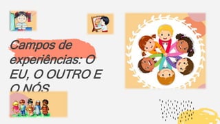 Campos de
experiências: O
EU, O OUTRO E
O NÓS
 