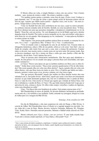 O evangelho de sri ramakrishna