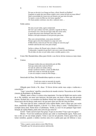 O evangelho de sri ramakrishna