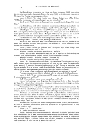 O evangelho de sri ramakrishna