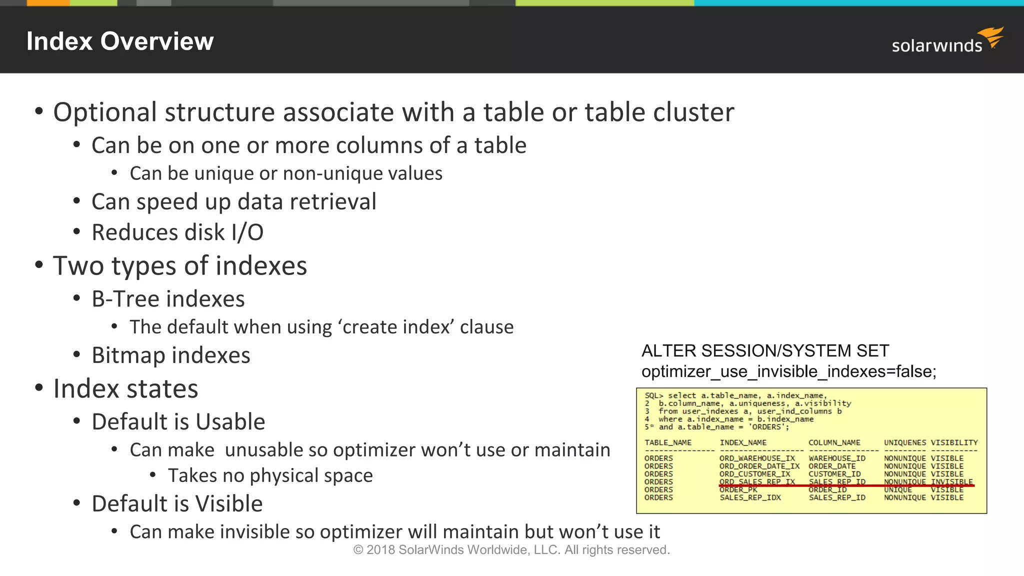 Everything You Need to Know About Oracle 12c Indexes | PPT