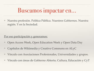 Construyendo una comunidad latinoamericana de  profesionales de información basada en la Educación Abierta