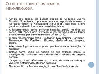 O Existencialismo   LucréCio Sá