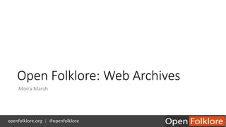 New Digital Tools and Resources for Folklore Scholarship