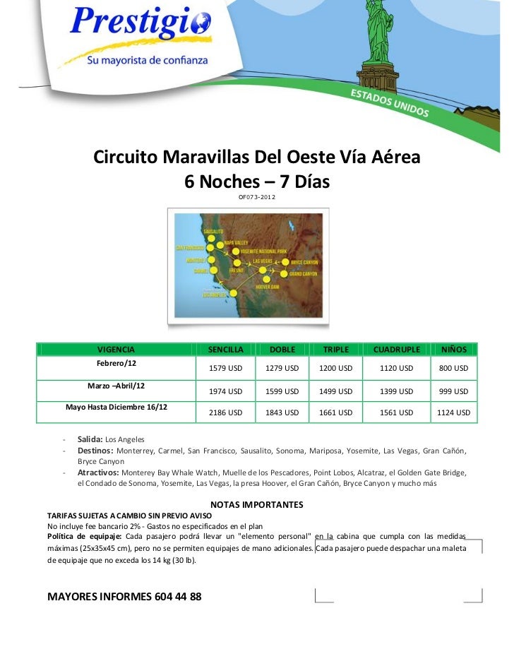 Of073 circuito maravillas del oeste via aerea