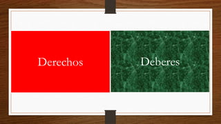 Derechos Deberes