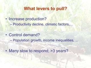 Differential impact on householdsPoor are hit hardestNet sellers less affectedRural net buyers more affectedUrban poor depend on markets for food supplies