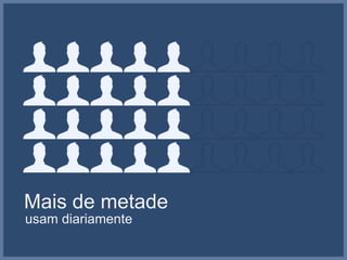 Mais de metade
usam diariamente

 