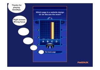 Thanks for
 playing.
Goodbye.




 Right answer.
 Wrong focus.
 