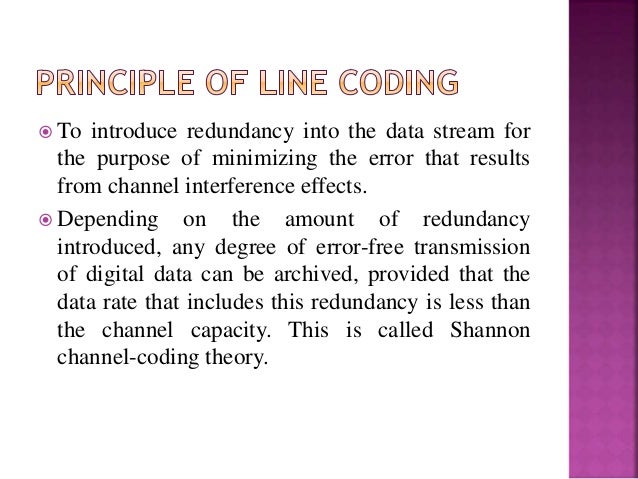 Line Coding in OFC