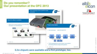 OFC, March 2017, LA, CA, USA Public 7
ES/T-17—042-Acopyrightalbis-elcon
Do you remember?
Our presentation at the OFC 2013
 
