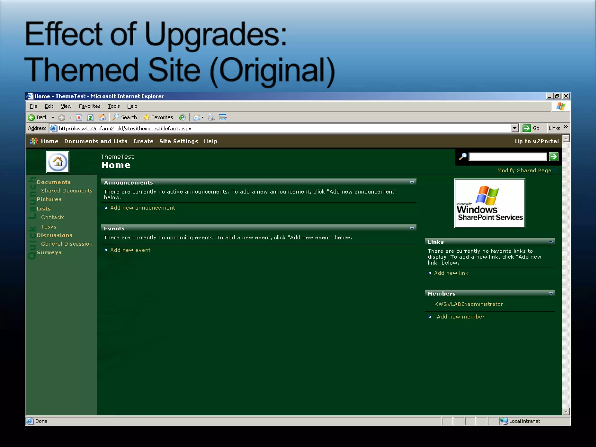 Orphaned ObjectsWindows SharePoint Services Content DB orphans Post-SP2 Hotfix, KB 918743 and KB 918744stsadm -o databaserepair -url http://WSSSite -databasename DatabaseNamestsadm -o databaserepair -url http://WSSSite -databasename DatabaseName –deletecorruptionSharePoint Server Config DB orphansPost SP2 Hotfix, KB 918742spsadm –o repairorphans http://PortalSiteWindows SharePoint Services Config DB orphansRemove and then reattach the content databases on the virtual server