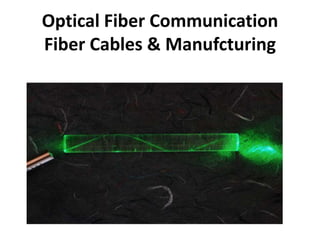 Optical Fiber Communication
Fiber Cables & Manufcturing
 