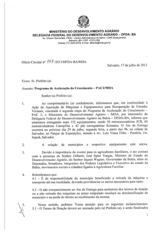 Ofício circular 153 2013 dfda-ba