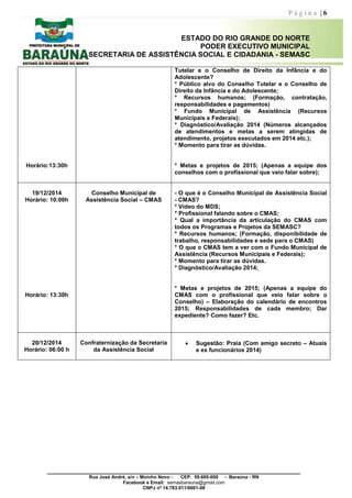 Ofício circular nº 003 jornada de estudos SEMASC / Baraúna