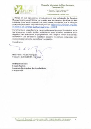 Comdema resíduos-SMSP não responde.