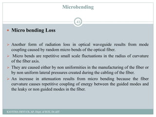 Transmission Characteristics of optical fiber | PPT