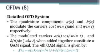OFDM (Orthogonal Frequency Division Multiplexing  )