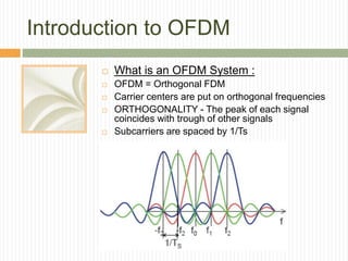 OFDM Orthogonal Frequency Division Multiplexing | PPTX