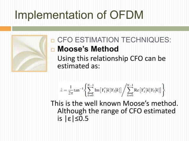 OFDM Orthogonal Frequency Division Multiplexing | PPT