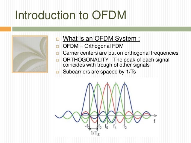 Using Orthogonal Frequency Division Multiplexing Ofdm