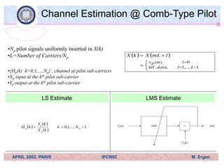 OFDM_Channel Estimation Techniques Based on Pilot Arrangement in OFDM ...