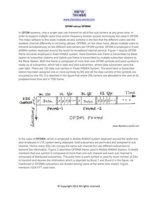 OFDM vs OFDMA: Understanding the Differences | PDF