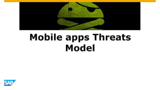 Mobile apps Threats
Model
 