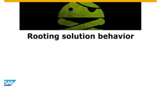 Rooting solution behavior
 