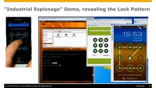 © 2014 SAP AG or an SAP affiliate company. All rights reserved. 42Confidential
“Industrial Espionage” Demo, revealing the Lock Pattern
 