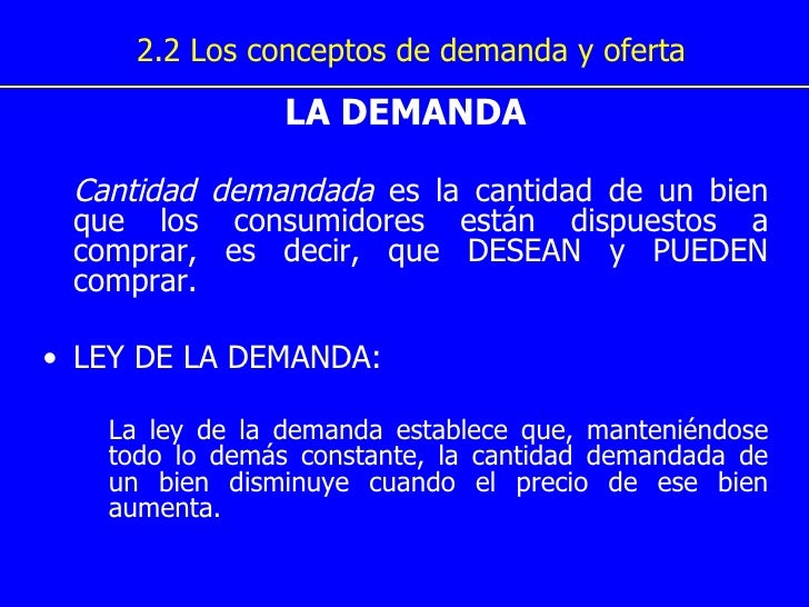 Oferta y Demanda