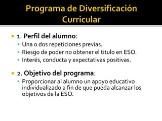 3º ESO: Desdoble en Inglés.